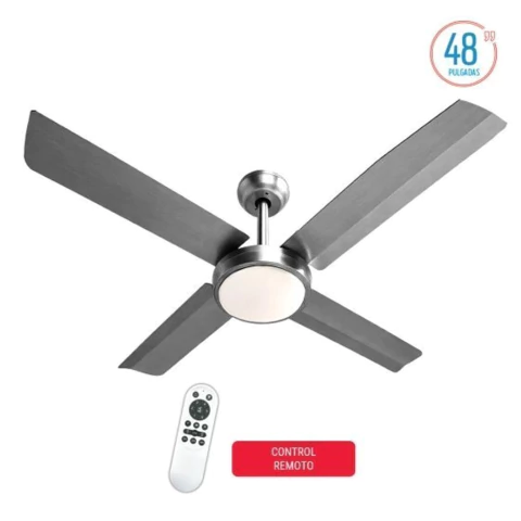 Ventilador Liliana VTHI704R de techo Inox digital con luz
