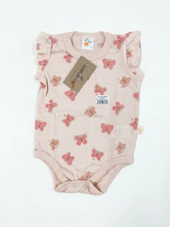 Body estampado mariposa con frunce -Naranjo 2723 en internet