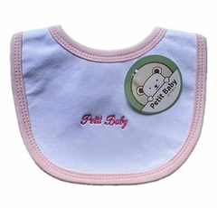 Babero liso con bordado-primeros meses - comprar online