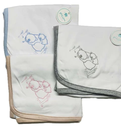 Recibidor de Algodón con Ositos Bordados – Pilim en internet