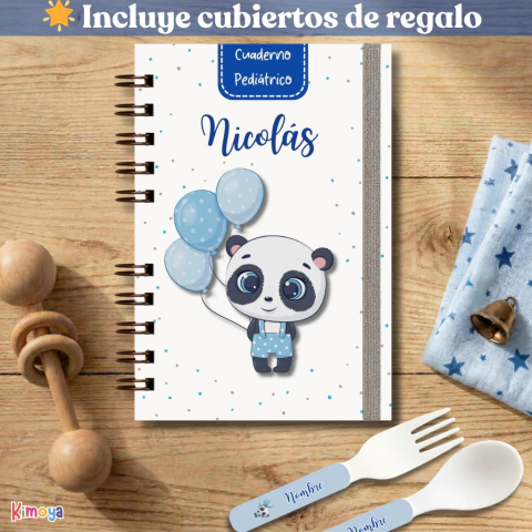 Cuaderno Pediátrico - Osito Celeste