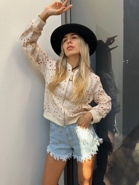 Campera Bomber - Casablanca - rosa - comprar online