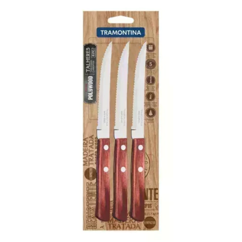 CUCHILLO DE MESA x 3 unidades POLYWOOD - comprar online