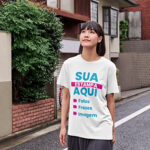 Camiseta de Algodão Personalizada