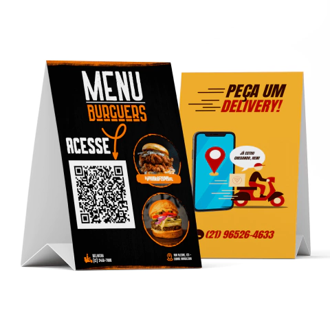 Display de Mesa Triângulo Couchê 300g