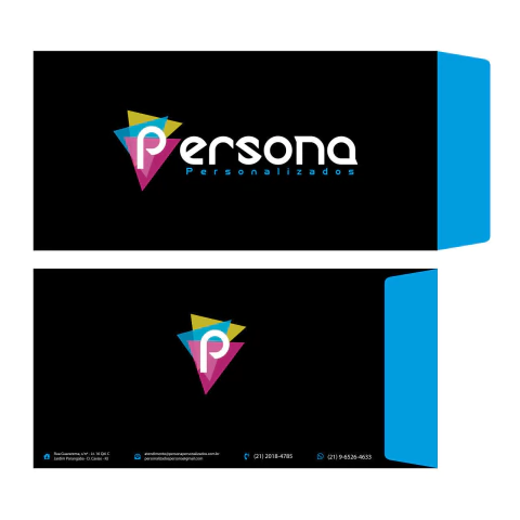 Envelope Personalizado com Aba Lateral 23 x 11cm 120gr - comprar online
