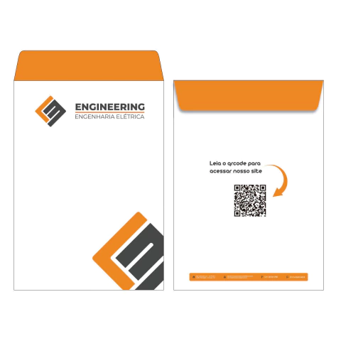 Envelope Meio Saco Personalizado 17x24cm