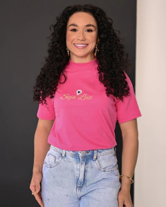 Blusa Gola Alta Seja Luz - Rosa