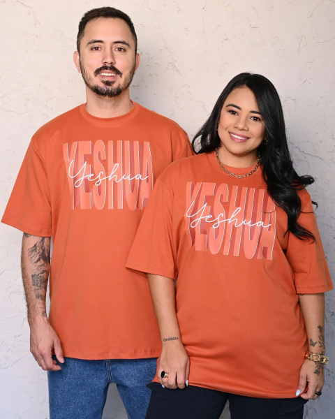Camiseta Oversized Premium Yeshua - Laranja