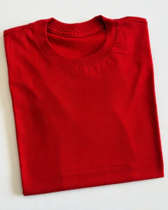 Tshirt Algodão Premium Lisa - Tomate