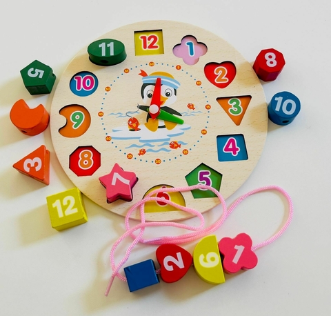Relógio Pedagógico Com Formas Geométricas