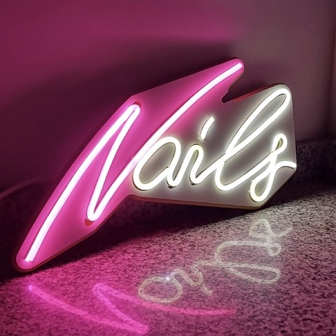 CARTEL NEÓN FLEX NAILS - comprar online