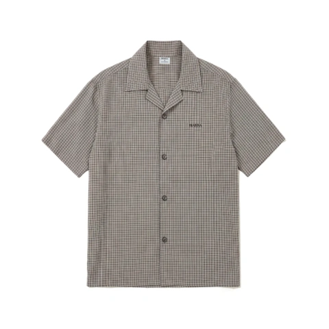 Camisa de Botao Barra Logo Xadrez Cinza - G Barra Crew