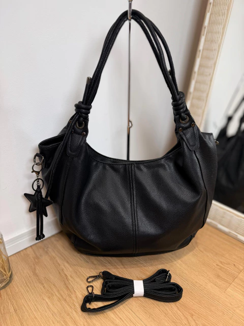 Bolsa grande preta Df:105