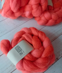 Vellón de Mohair 100 gramos NARANJA en internet