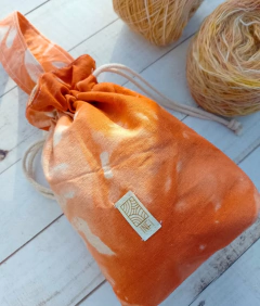 Porta ovillo y mohair, 100 gr de hilado. NARANJA - comprar online
