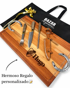Kit Parrillero “Santa Cruz” Personalizado Laser Gratis - comprar online