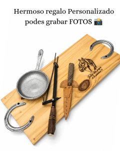 Imagen de Kit Parrillero “Libertador” Personalizado láser Gratis