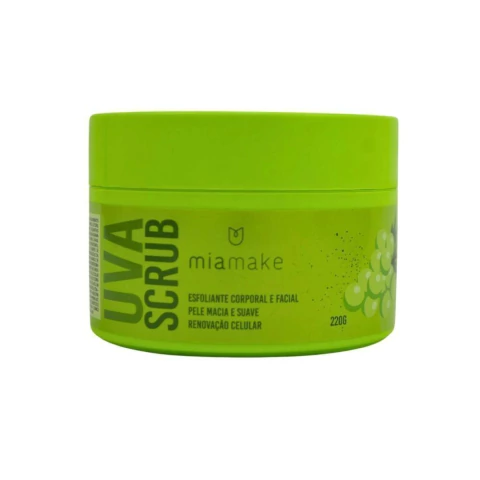 Esfoliante Corporal e Facial - Uva Verde - Mia Make