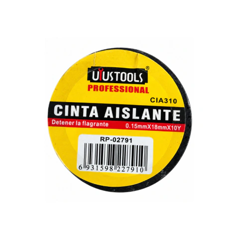 UYUSTOOLS CINTA AISLANTE 0.15MM X 18MM X 9M CIA310