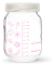 Kit 6 Frascos Guardar Leite Materno Com Graduação 200ml ESTAMPA ROSA
