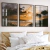 Trio Quadros Sala Decorativo Filete 60x90cm Praia Gaivotas - comprar online