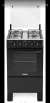 Fogao itatiaia star Clean New 4B com mesa de inox preto 127/220v