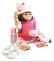 Boneca bebe Reborn Antonella corpo 100% silicone mamadeira/bico/sapato/fralda