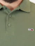 Polo Tommy Hilfiger Masculina Piquet Regular Placket Verde Militar Tam.G na internet