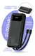 Power Bank 20000mah Preto Turbo 22,5w Carregamento Rápido Usb Tipo C Lightniing Alta Capacidade Portátil Compatível Com Celular