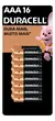Pilha Alcalina Aaa Palito Duracell Com 16 Unidades