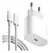 Carregador Para iPhone 20W Turbo Tipo-C com Cabo Lightning Branco - comprar online