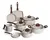 Conj de Panelas 8 Peças Ceramic Life Smart Plus Vanilla - Brinox