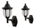 Kit 2 Arandela Externa Colonial Luminária Marrom Imbuia 431