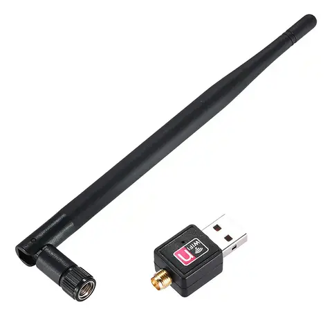 Adaptador Wi-Fi USB 2.4GHz com Antena Externa Rasptech AL-C818 1800Mbps