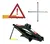 Kit Macaco Sanfona 2000kg Triangulo Chave De Roda Strada