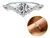 Anel Prata 925 Solitário Princesa Moissanite 0.5ct 5mm Cravejado Tam.9
