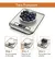 Balança de Cozinha Balança Digital Para Alimentos Crownful 5 kg/11 lb Aço Inoxidável, Para Pesagem de Alimentos E Confeitaria, Display Grande, Alta - comprar online