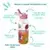 Garrafa Com Adesivos E Tampa Automática 600ml Plasútil - Rosa na internet