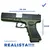 Arma De Brinquedo Pistola Glock 45 Cosplay Arminha Realista Sagatini - comprar online