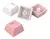 Kit de Keycaps Redragon Degradê Branco e Rosa ABNT2 ABS na internet