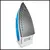 Ferro A Vapor 1300w Azul Kian | Voltagem: 127V | na internet