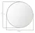 Espelho Redondo Led 60cm Iluminação Moldura Led Frio 6000k Ornamo Decor na internet