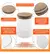 Conjunto 13 Potes Organizador Hermético Vidro Bambu Silicone | Cor: Madeira | - comprar online