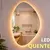 Espelho Orgânico Lapidado Com Iluminação De Led 60x40cm Led Quente na internet