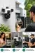 Câmera de Segurança Smart Wi-Fi VLX Com 3 Lentes, 9MP e Visão Noturna Colorida - PRETA na internet