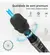 Microfone Kit 2 Sem Fio Profissional Uhf Led Com Receptor Ec Cor Preto - As vezes tem POA Zona Sul