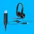 Fone De Ouvido Headset Com Fio Usb Logitech H390 Preto - As vezes tem POA Zona Sul