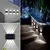 Kit 4 Arandela Lampada Solar Led Parede Jardim Externa Ip65 - loja online