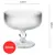 Conjunto 04 Taças Sobremesa Maioliwood 300ml Transparente Vintage Canelada - loja online